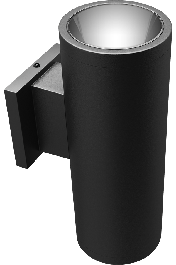 RAB CDLED4WU-20W-50D940-K CDLED 4" Wall Mount Uplight Cylinder Light – 20W – 4000K – 50° Beam Angle – 1808 Lumens – 120-277V – Black Finish