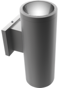 RAB CDLED4WU-20W-80D930-S CDLED 4" Wall Mount Uplight Cylinder Light – 20W – 3000K – 80° Beam Angle – 1693 Lumens – 120-277V – Silver Finish