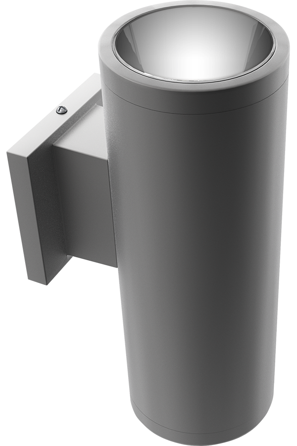 RAB CDLED4WU-20W-50D930-S CDLED 4" Wall Mount Uplight Cylinder Light – 20W – 3000K – 50° Beam Angle – 1693 Lumens – 120-277V – Silver Finish