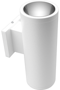 RAB CDLED4WU-20W-50D930-W CDLED 4" Wall Mount Uplight Cylinder Light – 20W – 3000K – 50° Beam Angle – 1693 Lumens – 120-277V – White Finish