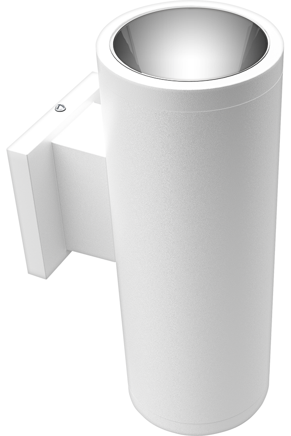 RAB CDLED4WU-20W-50D950-W CDLED 4" Wall Mount Uplight Cylinder Light – 20W – 5000K – 50° Beam Angle – 1843 Lumens – 120-277V – White Finish