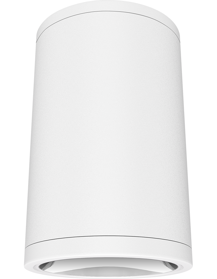 RAB CDLED6S-26W-50D950-W CDLED 6" Surface Mount Cylinder Light – 26W – 5000K – 50° Beam Angle – 2491 Lumens – 120-277V – White Finish