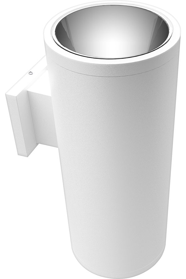 RAB CDLED6WU-20W-50D935-W CDLED 6" Wall Mount Uplight Cylinder Light – 20W – 3500K – 50° Beam Angle – 1744 Lumens – 120-277V – White Finish