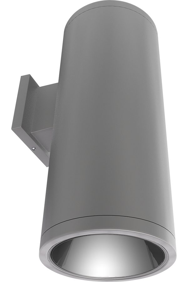 RAB CDLED6W-40W-50D927-S CDLED 6" Wall Mount Up/Down Cylinder Light – 40W – 2700K – 50° Beam Angle – 2849 Lumens – 120-277V – Silver Finish