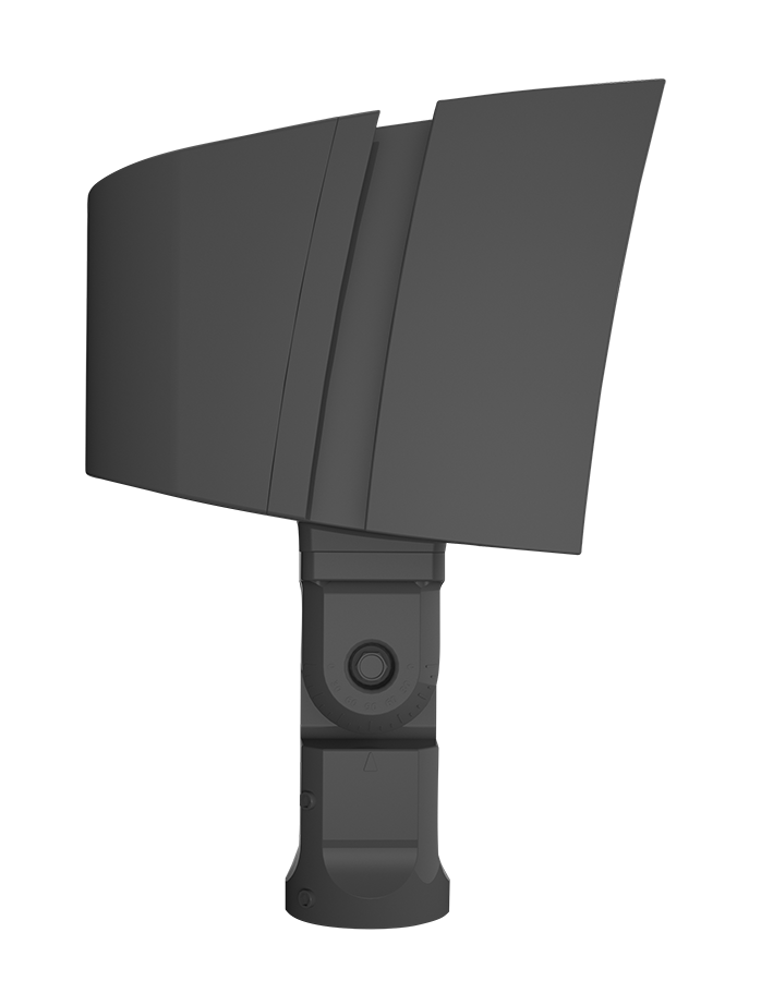 RAB FFLEDLYSF/480 FFLED Field-Adjustable Large LED Flood Light – 120W/180W/230W Selectable – 3000K – 17411-36140 Lumens – 480V – Slipfitter Mount – Bronze Finish