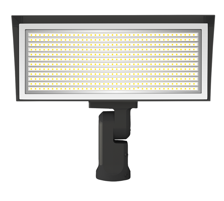 RAB FFLEDLYSF/480 FFLED Field-Adjustable Large LED Flood Light – 120W/180W/230W Selectable – 3000K – 17411-36140 Lumens – 480V – Slipfitter Mount – Bronze Finish