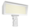 RAB FFLEDLSFW/480 FFLED Field-Adjustable Large LED Flood Light – 120W/180W/230W Selectable – 4000K/5000K Selectable – 18739-38662 Lumens – 480V – Slipfitter Mount – White Finish