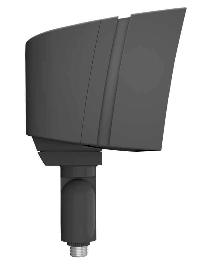 RAB FFLEDMY FFLED Field-Adjustable Medium LED Flood Light – 52W/80W Selectable – 3000K – 7467-9758 Lumens – 120-277V – Knuckle Mount – Bronze Finish
