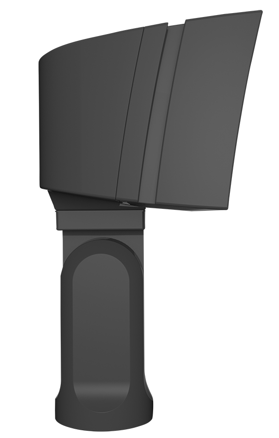 RAB FFLEDMSF/7PR FFLED Field-Adjustable Medium LED Flood Light – 52W/80W Selectable – 4000K/5000K Selectable – 8138-10813 Lumens – 120-277V – NEMA 7-Pin Receptacle – Slipfitter Mount – Bronze Finish
