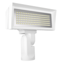 RAB FFLEDMYSFW FFLED Field-Adjustable Medium LED Flood Light – 52W/80W Selectable – 3000K – 7467-9758 Lumens – 120-277V – Slipfitter Mount – White Finish