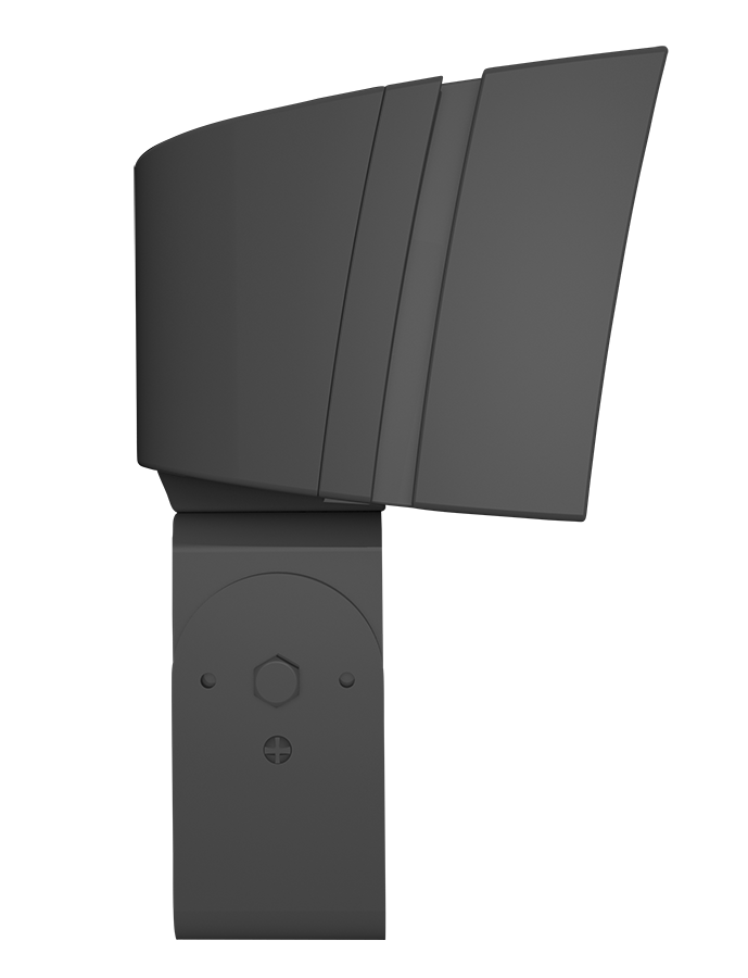 RAB FFLEDMT/PCU FFLED Field-Adjustable Medium LED Flood Light – 52W/80W Selectable – 4000K/5000K Selectable – 8138-10813 Lumens – 120-277V – Photocell – Trunnion Mount – Bronze Finish
