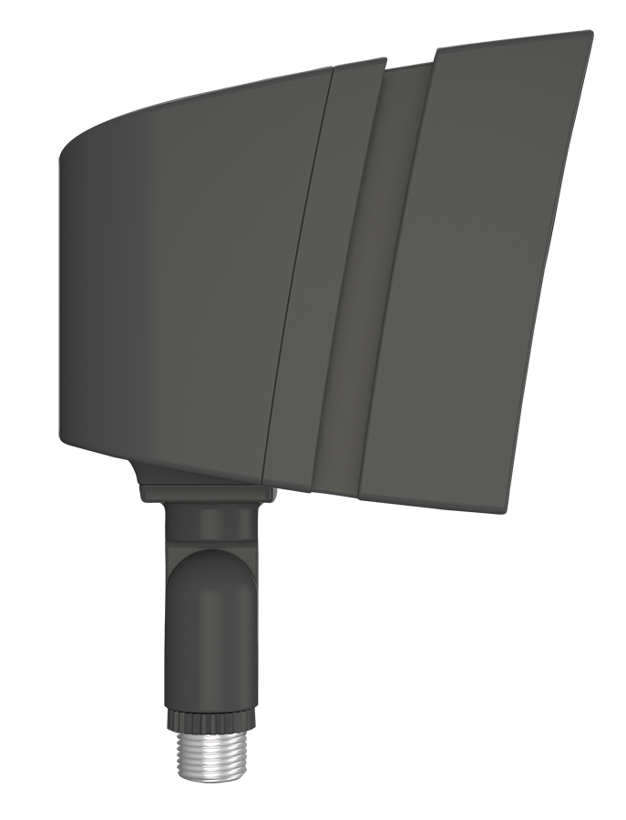 RAB FFLEDSY/PCU FFLED Field-Adjustable Small LED Flood Light – 18W/26W/39W Selectable – 3000K – 2515-6048 Lumens – 120-277V – Photocell – Knuckle Mount – Bronze Finish