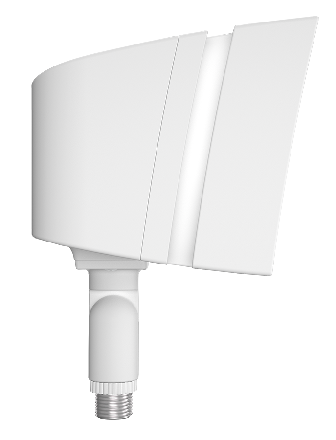 RAB FFLEDXSYW/PCU FFLED Field-Adjustable X-Small LED Flood Light – 8W/13W/18W Selectable – 3000K – 1289-2495 Lumens – 120-277V – Photocell – Knuckle Mount – White Finish