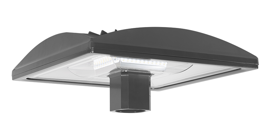 RAB ALED5S150/D10 ALED Square LED Post Top Area Light – 150W – 5000K – Type V Distribution – 17403 Lumens – 0-10V Dimming  – 120-277V – Bronze Finish