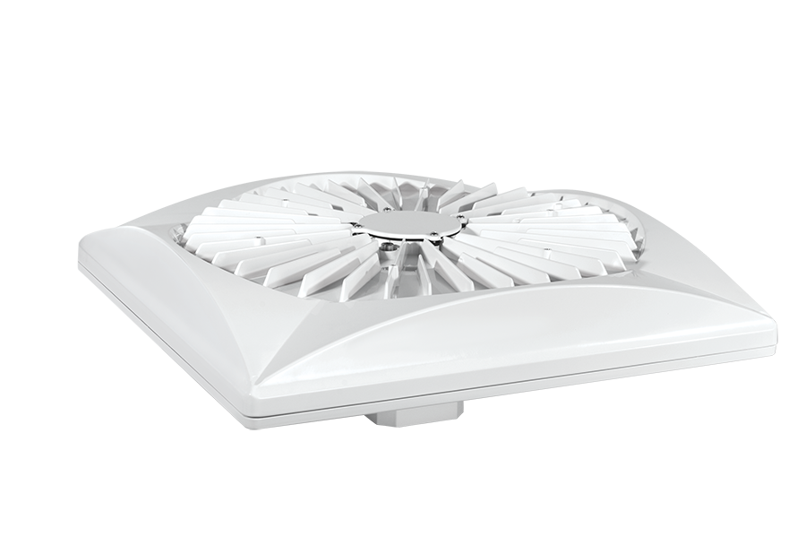 RAB ALED5S78NW/BL ALED Square LED Post Top Area Light – 78W – 4000K – Type V Distribution – 9587 Lumens – 120-277V – Bi-Level Control – White Finish