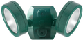 RAB LES2X13YVG LESLIE Dual Head Bullet Flood Light – 26W – 3000K – 2538 Lumens – 120V – 80 CRI – Verde Green Finish