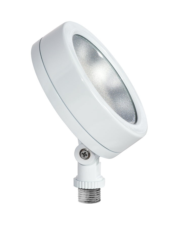 RAB LES13NW LESLIE Bullet Flood Light – 13W – 4000K – 1347 Lumens – 120V – 80 CRI – White Finish