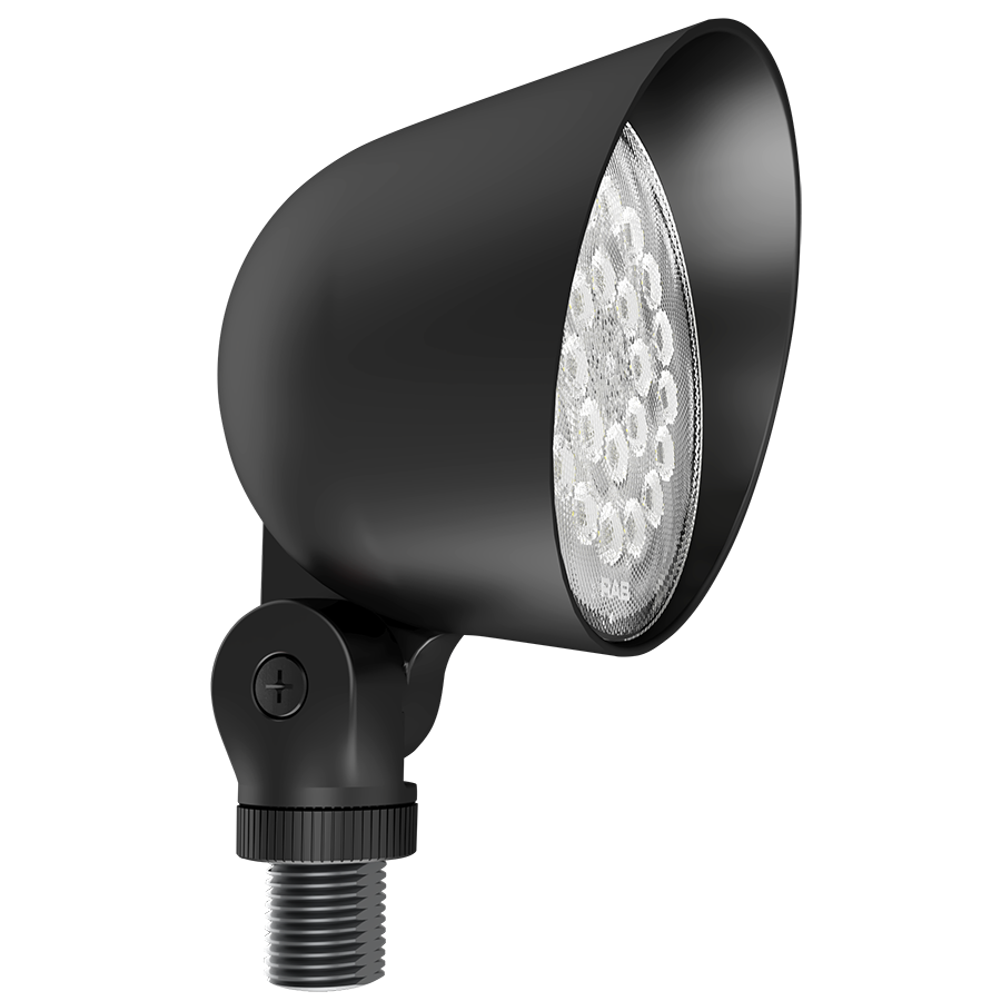 RAB LF17 L17 Field-Adjustable Landscape Light – Selectable 1W/2W/4W/5W/8W – Selectable 2700K/3000K/3500K/4000K/5000K – 179-1115 Lumens – 120V – Knuckle Mount – Bronze Finish