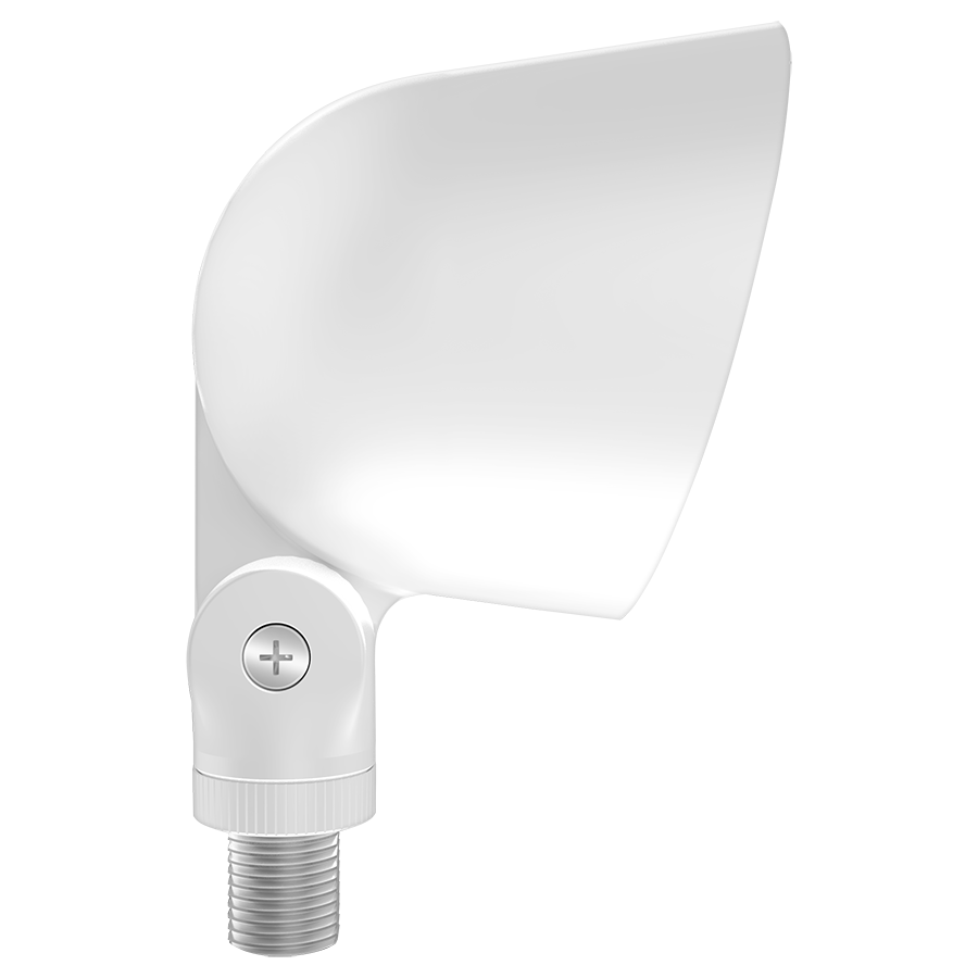 RAB LF17W L17 Field-Adjustable Landscape Light – Selectable 1W/2W/4W/5W/8W – Selectable 2700K/3000K/3500K/4000K/5000K – 179-1115 Lumens – 120V – Knuckle Mount – White Finish