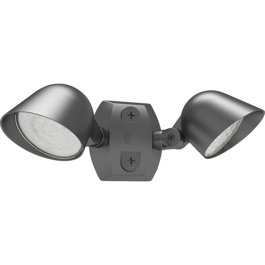 RAB LF17X2 Field-Adjustable Landscape Light – Dual Head – Selectable 3W/5W/8W/10W/16W – Selectable 2700K/3000K/3500K/4000K/5000K – 358-2230 Lumens – 120V – Bronze Finish