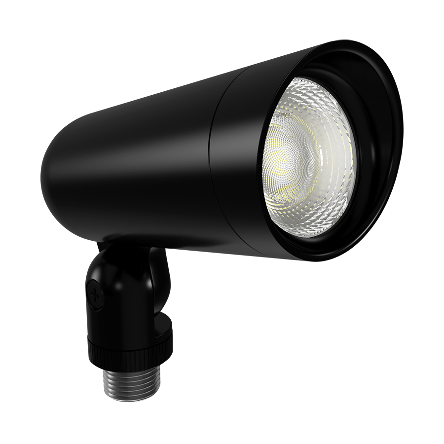 RAB LF34SB L34 CCT-Adjustable Landscape Light – Small – 8W – Selectable 2700K/3000K/3500K/4000K/5000K – 995-1043 Lumens – 120V – Black Finish