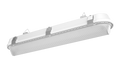 RAB SHARK2/MVS/E SHARK2 LED Linear Washdown Light with Microwave Motion Sensor and Emergency Battery Backup - 2ft - 2270-3683 Lumens - 15W–25W Selectable Wattage - 120-277V