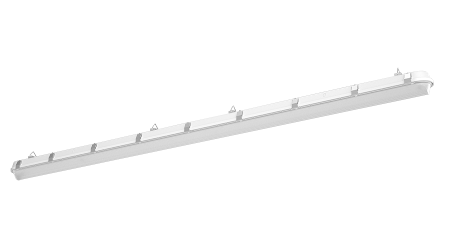 RAB SHARK8/PIR SHARK8 LED Linear Washdown Light with PIR Sensor - 8ft - 8585-14201 Lumens - 60W–100W Selectable Wattage - 120-277V