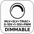 MLV + ELV + TRIAC + 0-10V + 1-10V + PWM Dimmable