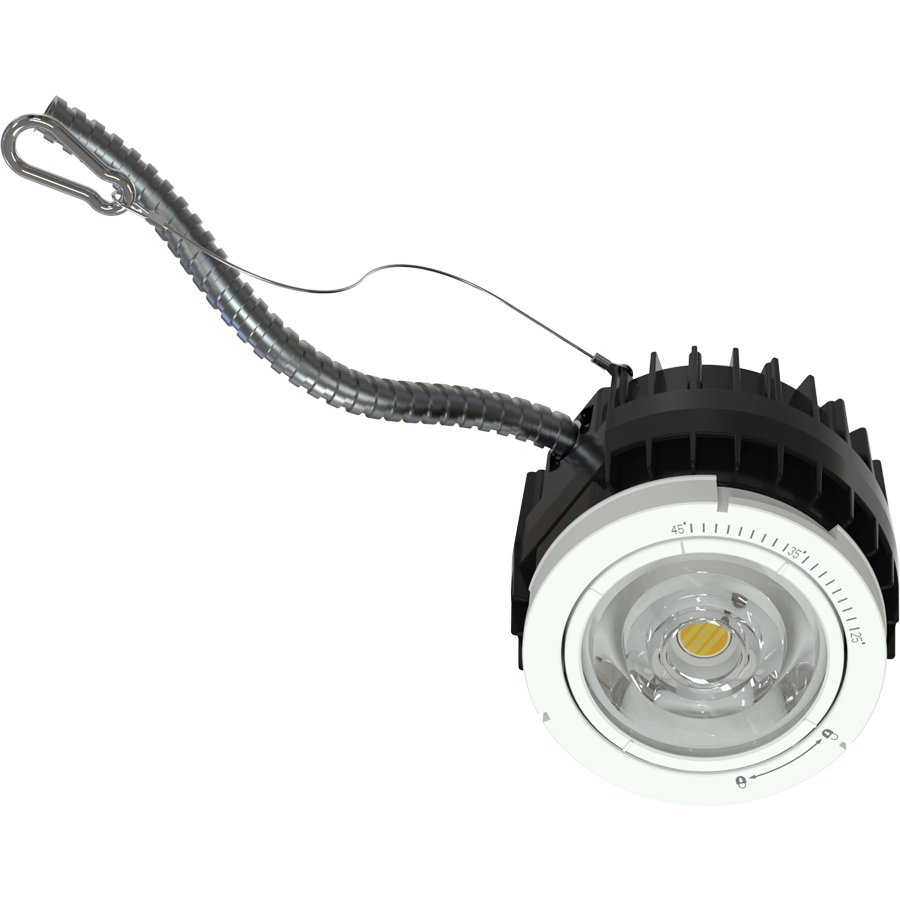 RAB ND22-30 ND22 4-Inch Modular Downlight – Selectable 30W – 3-Wattage & 5-CCT Selectable – Adjustable Beam Angle – Trimless Module – 120-277V – 1900-2800 Lumens