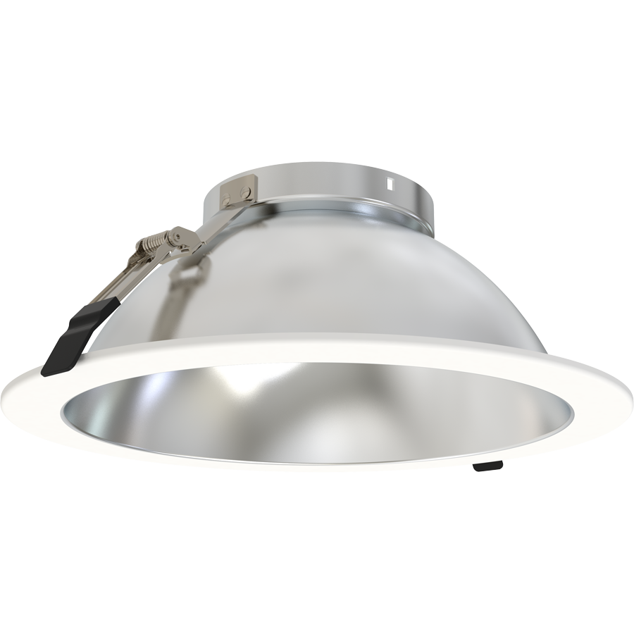 RAB ND22T-10RHW ND22 10-Inch Round Trim – Haze Cone – White Flange