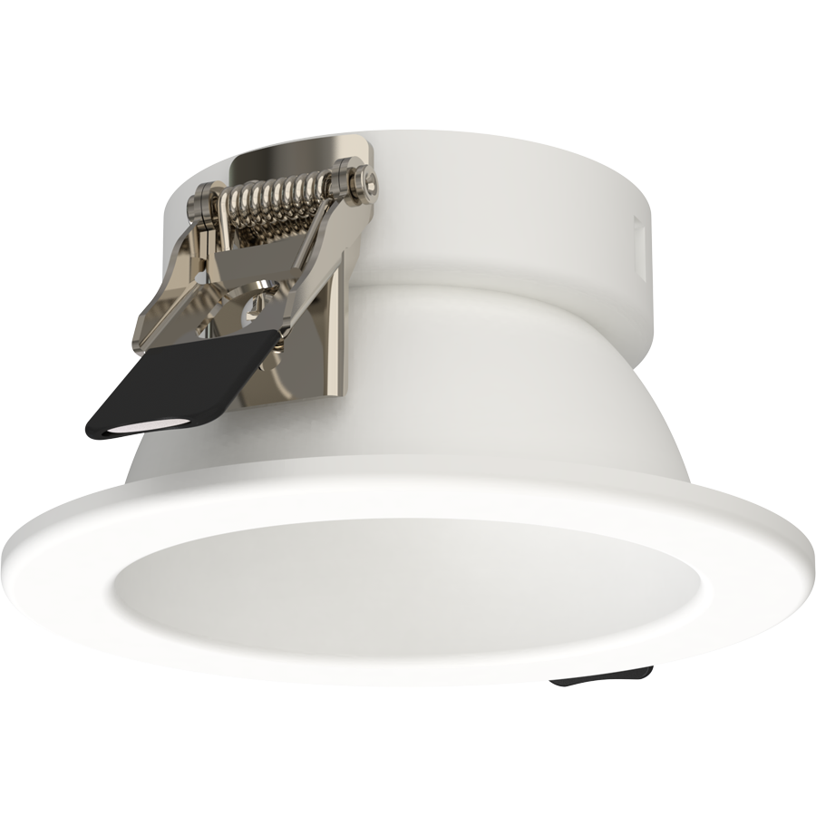 RAB ND22T-3RW ND22 3-Inch Round Trim – White Cone – White Flange