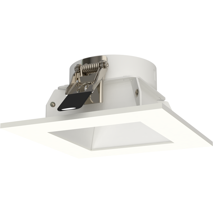 RAB ND22T-3SW ND22 3-Inch Square Trim – White Cone – White Flange