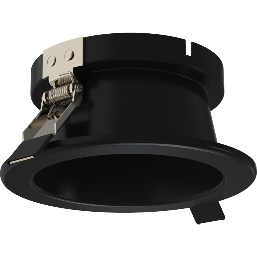 RAB ND22T-4HRB ND22 4-Inch Round Trim – Black Cone – Black Flange