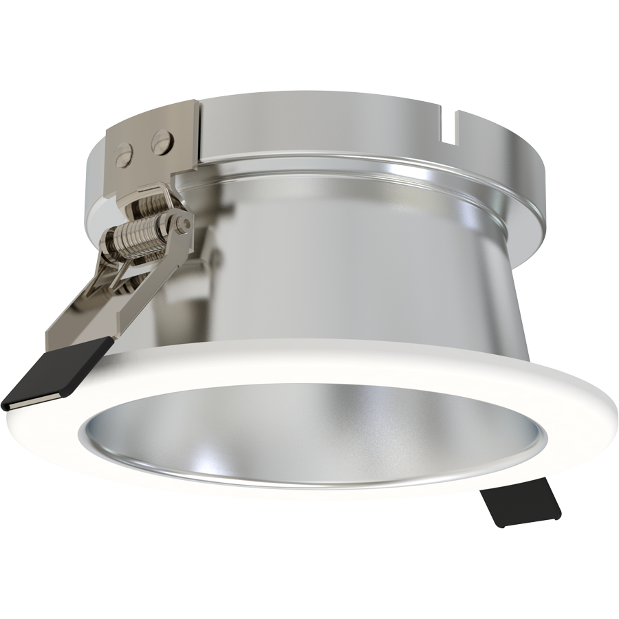 RAB ND22T-4HRHW 4-Inch Round Trim – Haze Cone – White Flange