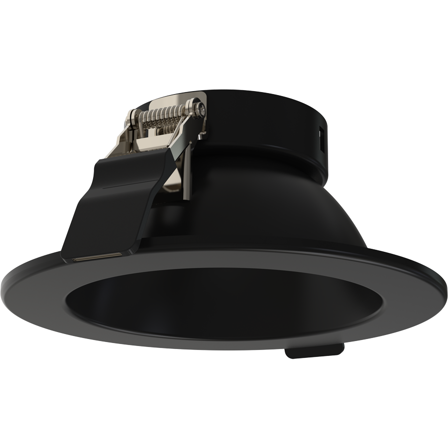 RAB ND22T-4RB ND22 4-Inch Round Trim – Black Cone – Black Flange