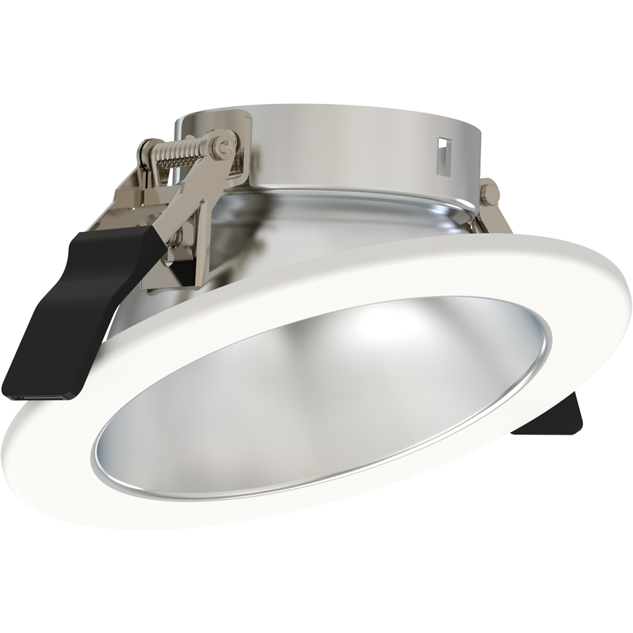 RAB ND22T-4RHW-WW ND22 4-Inch Wall Wash Trim – Haze Cone – White Flange