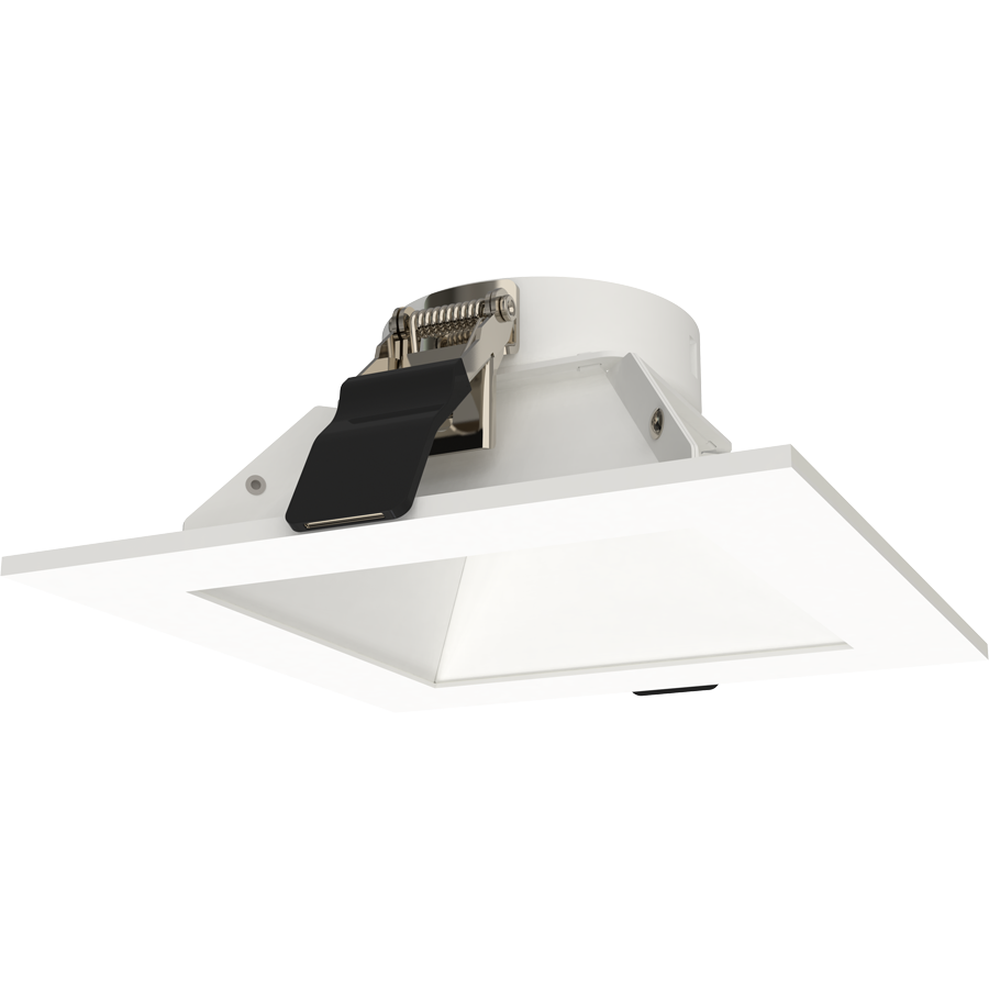RAB ND22T-4SW ND22 4-Inch Square Trim – White Cone – White Flange