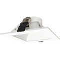 RAB ND22T-4SW ND22 4-Inch Square Trim – White Cone – White Flange