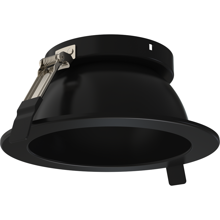 RAB ND22T-6HRB ND22 6-Inch Round Trim – Black Cone – Black Flange