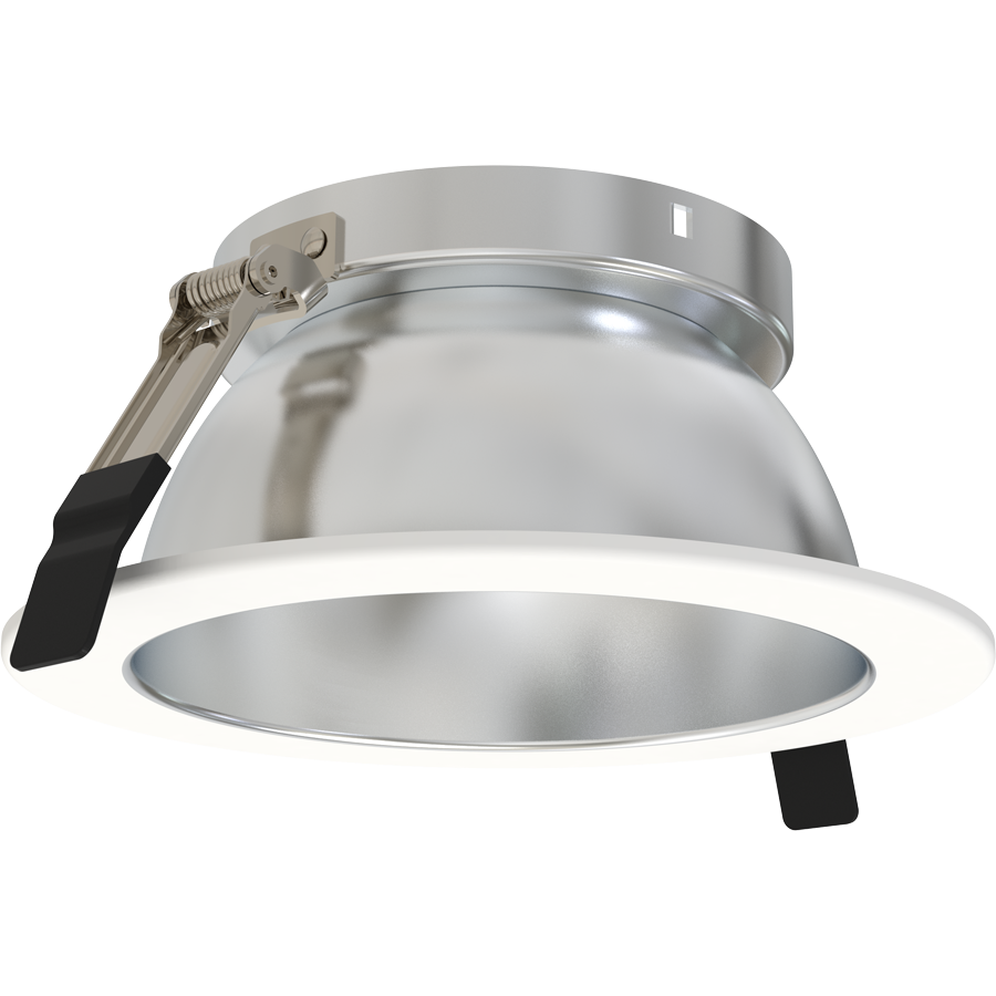 RAB ND22T-6HRHW ND22 6-Inch Round Trim – Haze Cone – White Flange
