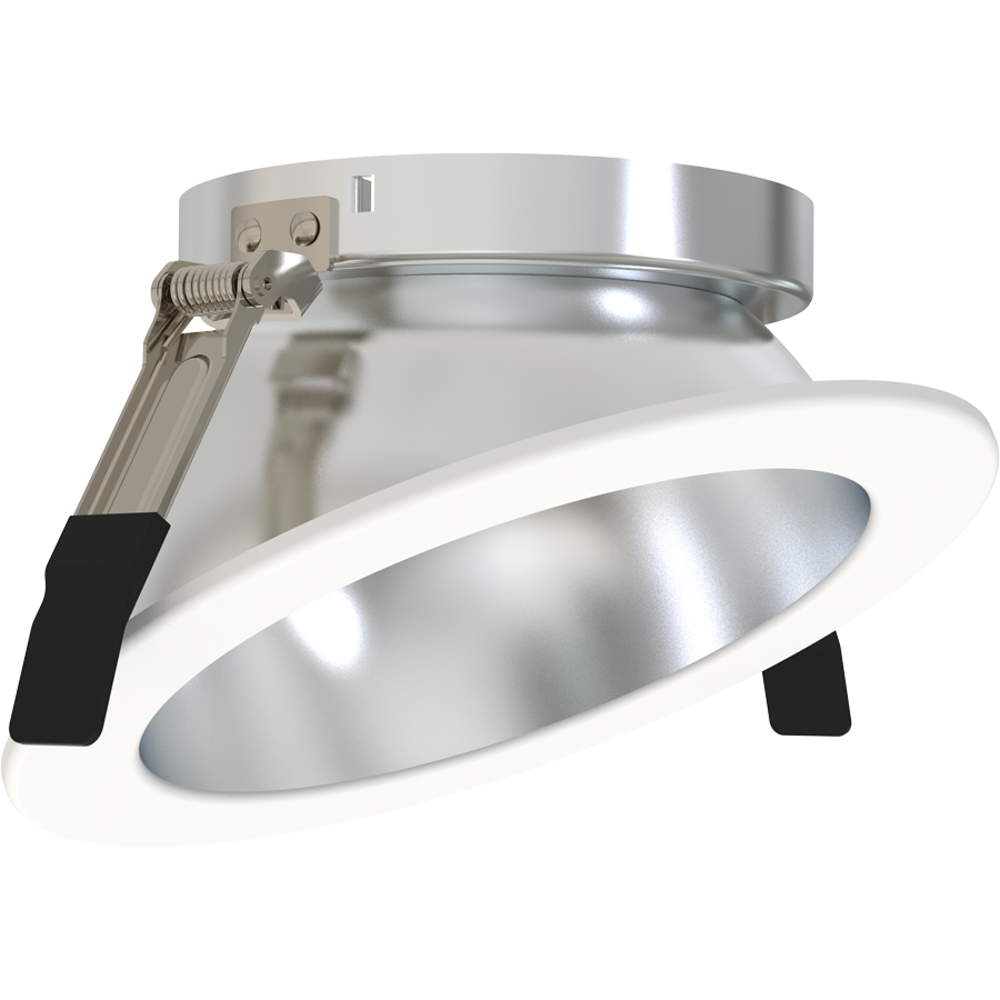 RAB ND22T-6HRHW-WW ND22 6-Inch Wall Wash Trim – Haze Cone – White Flange