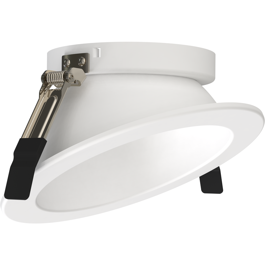 RAB ND22T-6HRW-WW ND22 6-Inch Wall Wash Trim – White Cone – White Flange