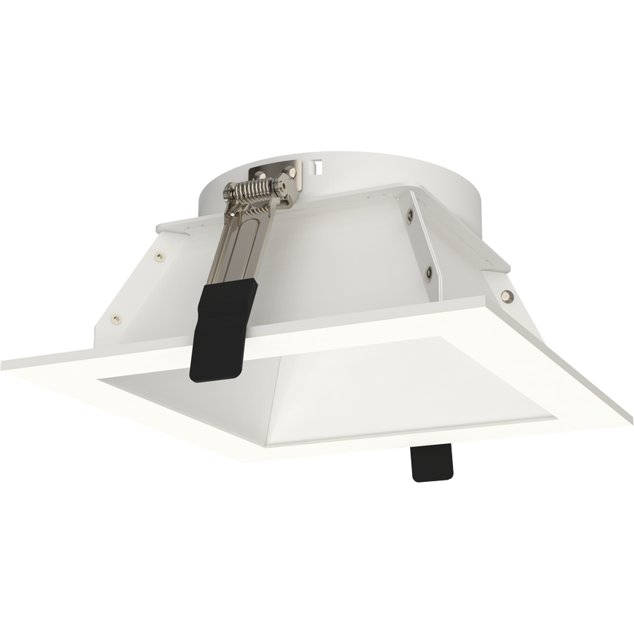 RAB ND22T-6HSW ND22 6-Inch Square Trim – White Cone – White Flange