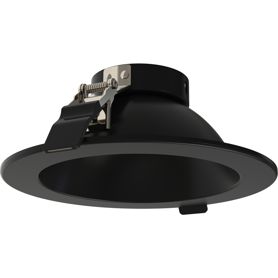 RAB ND22T-6RB ND22 6-Inch Round Trim – Black Cone – Black Flange