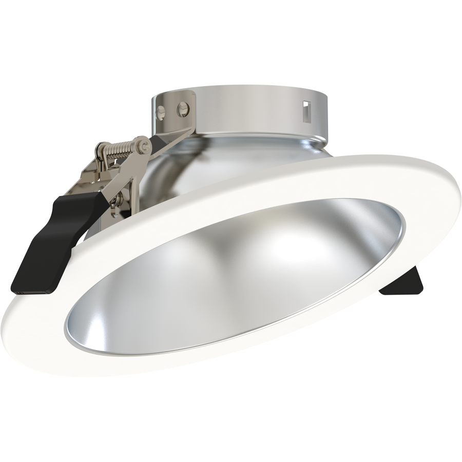 RAB ND22T-6RHW-WW ND22 6-Inch Wall Wash Trim – Haze Cone – White Flange