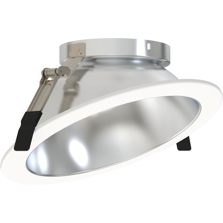 RAB ND22T-8RHW-WW ND22 8-Inch Wall Wash Trim – Haze Cone – White Flange