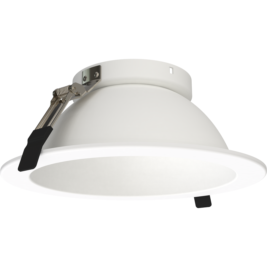 RAB ND22T-8RW ND22 8-Inch Round Trim – White Cone – White Flange