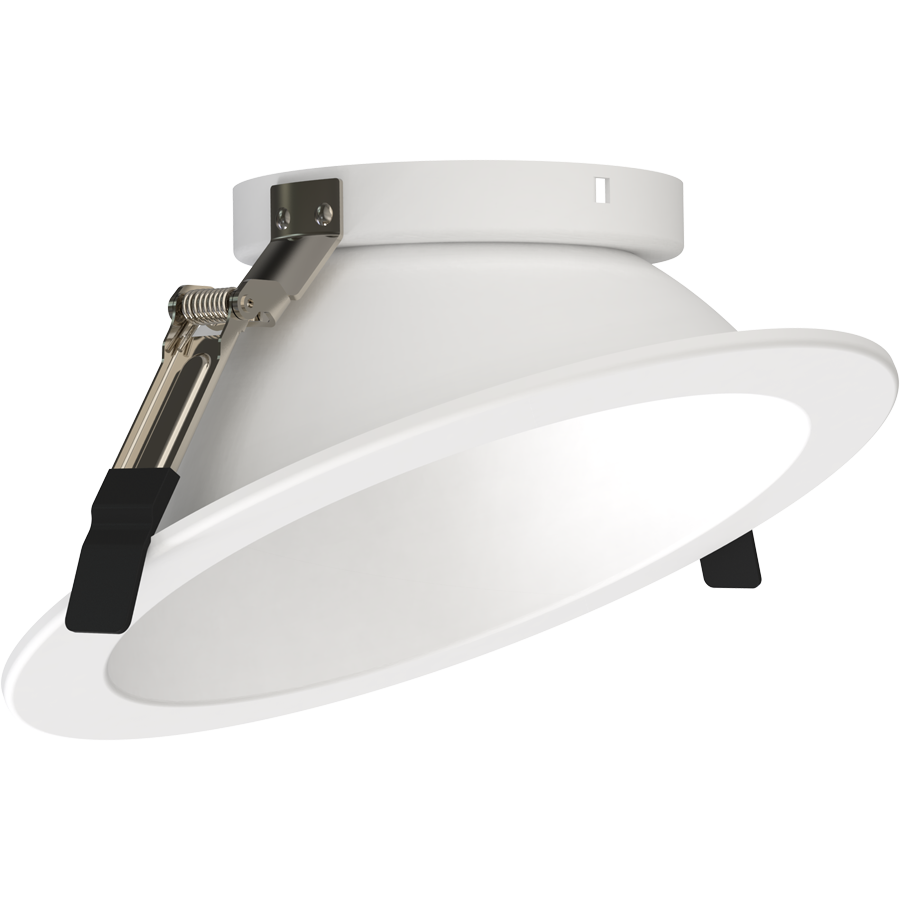 RAB ND22T-8RW-WW ND22 8-Inch Wall Wash Trim – White Cone – White Flange