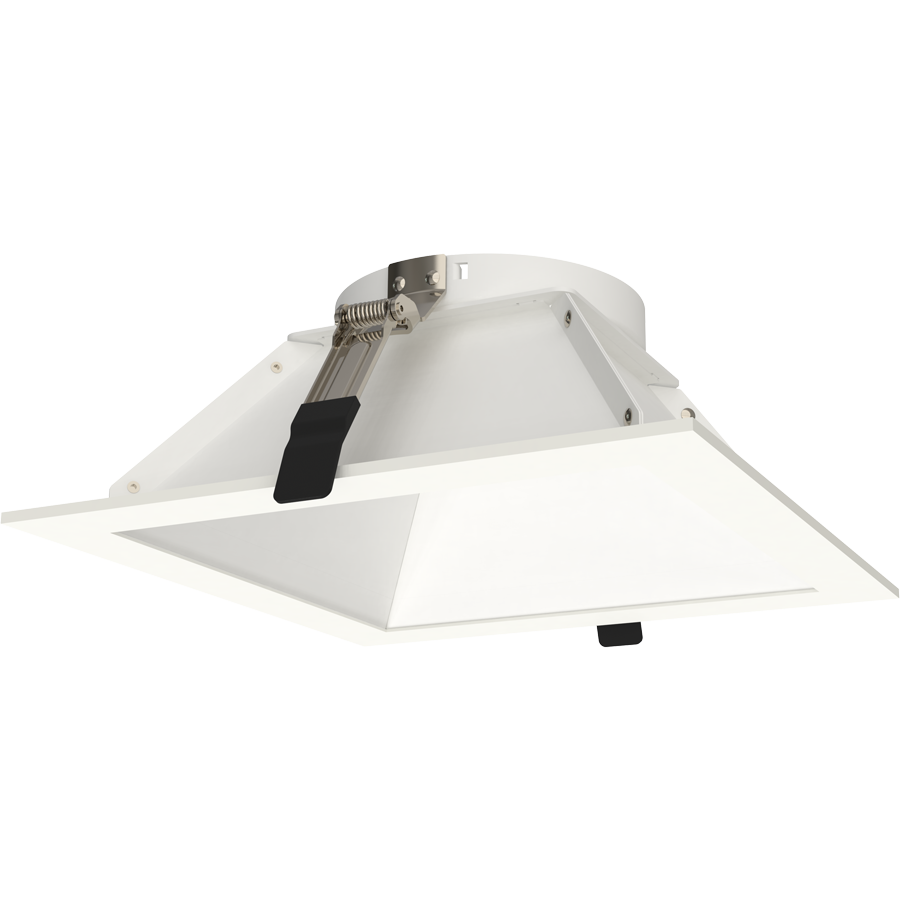 RAB ND22T-8SW ND22 8-Inch Square Trim – White Cone – White Flange