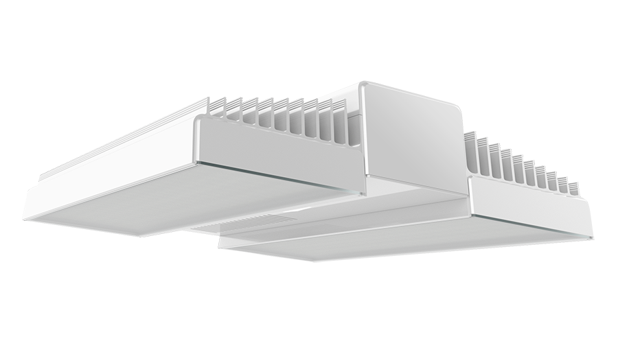 RAB RAIL90/480 RAIL LED High Bay Light – 90W – 5000K – 12737 Lumens – 480V – Aluminum/White Finish